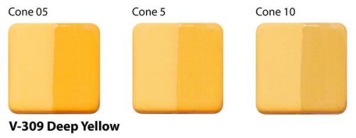 AMACO Velvet Underglaze V-309 - Deep Yellow - 2 fluid oz.